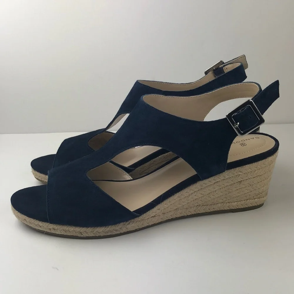 NEW Bandolino Natasha Espadrille Wedges 9.5 - Picture 5 of 9
